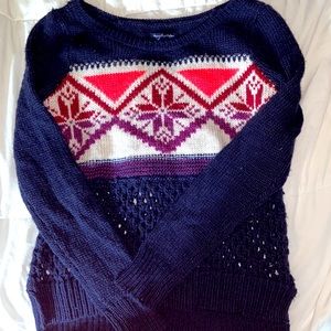 American eagle outfitters navy knit sweater size Small/petite. Smoke/pet free🏡.